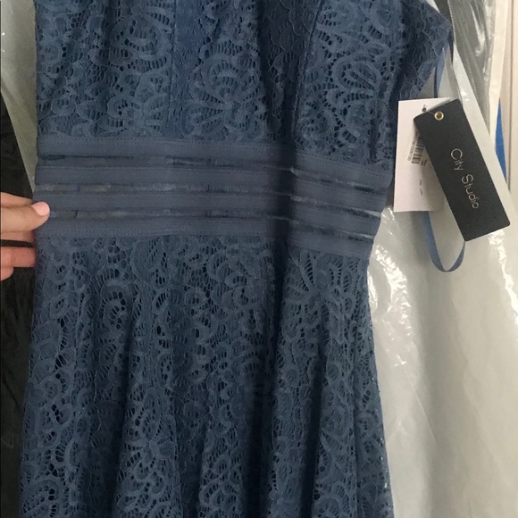 Light blue lace dress - Picture 2 of 5